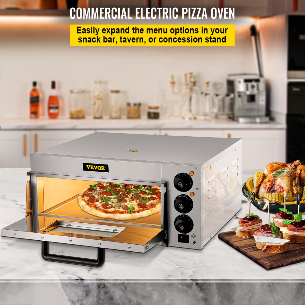 ZH-1M - 14-Inch Countertop Pizza Oven with Adjustable Heat Control