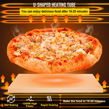 ZH-1M - 14-Inch Countertop Pizza Oven with Adjustable Heat Control