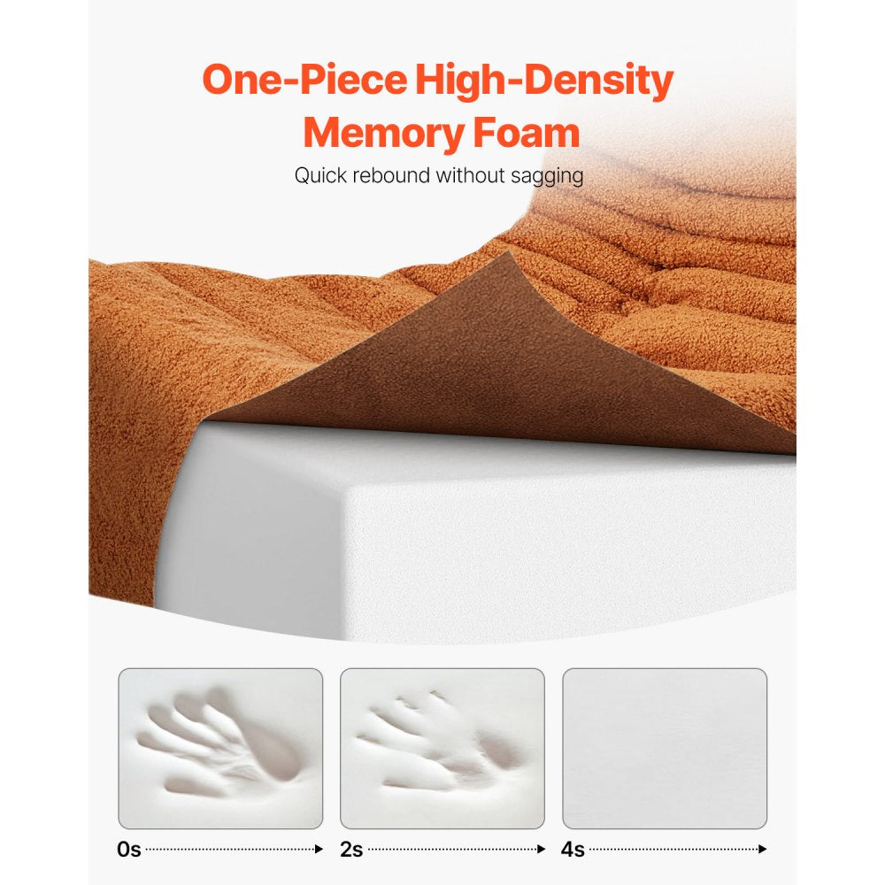 SM-SS-03 - Ergonomic Bean Bag Chair with Memory Foam, 19.69" Deep