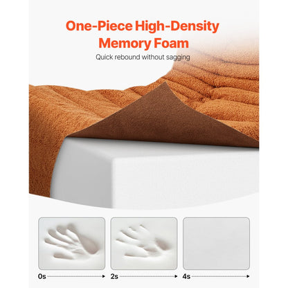 SM-SS-03 - Ergonomic Bean Bag Chair with Memory Foam, 19.69" Deep