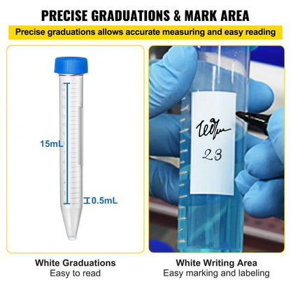 LXG15ml - 15mL Sterile Centrifuge Tubes with Rack & Pipette