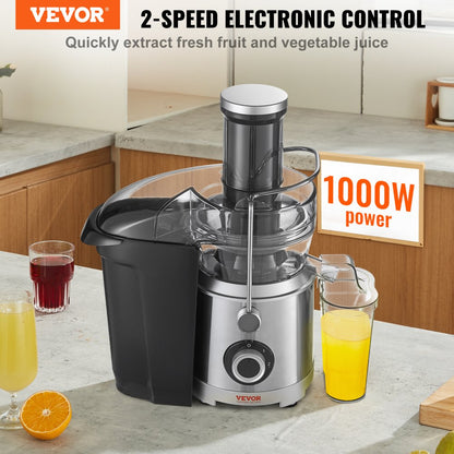 JE2105 - 1000W Centrifugal Juicer with 3" Feed Chute, BPA-Free