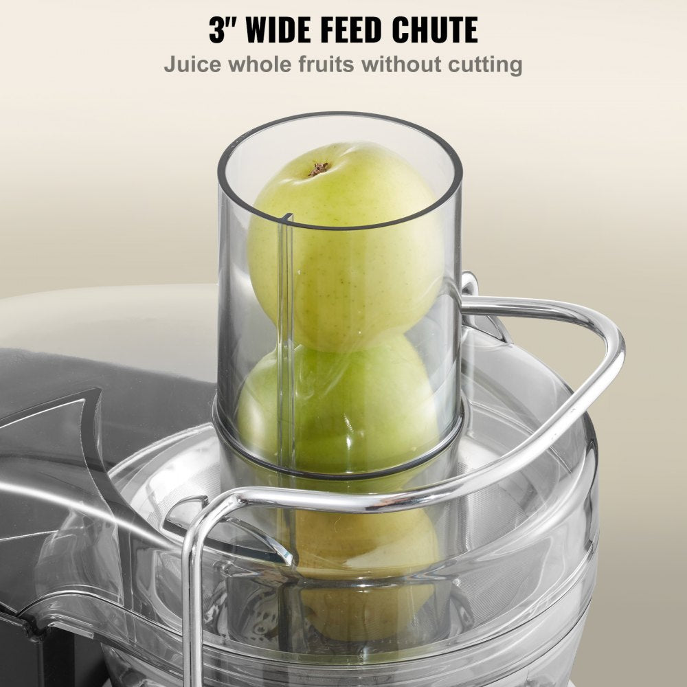 JE2105 - 1000W Centrifugal Juicer with 3" Feed Chute, BPA-Free