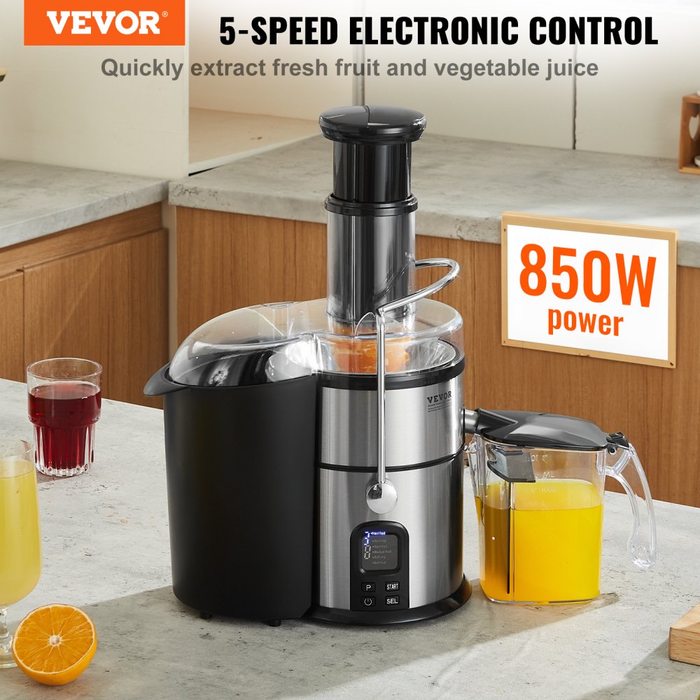 JB-70D - 850W Centrifugal Juicer with 5 Speeds & Easy Clean Design