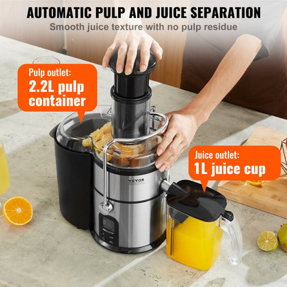 JB-70D - 850W Centrifugal Juicer with 5 Speeds & Easy Clean Design