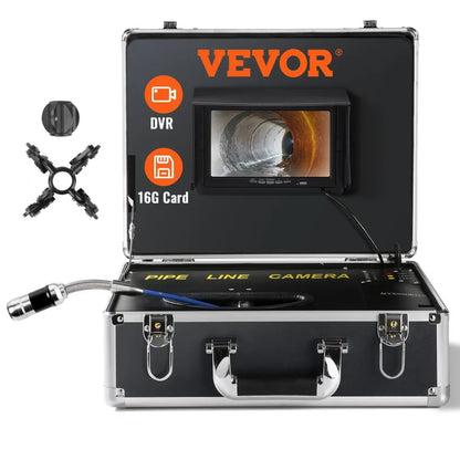 010636710263 - 7" LCD Sewer Camera with 12 LEDs for Drain Inspections