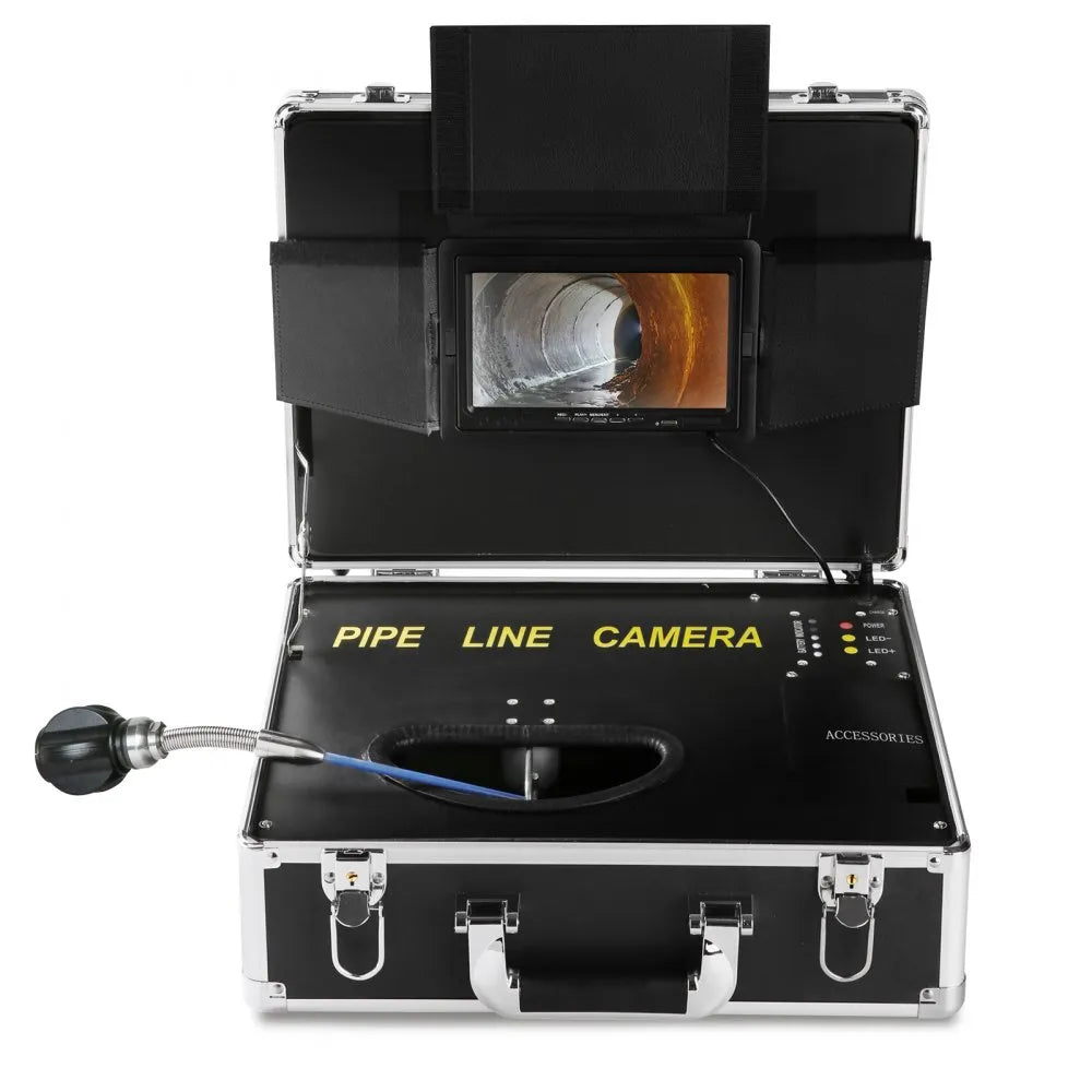 010636710263 - 7" LCD Sewer Camera with 12 LEDs for Drain Inspections