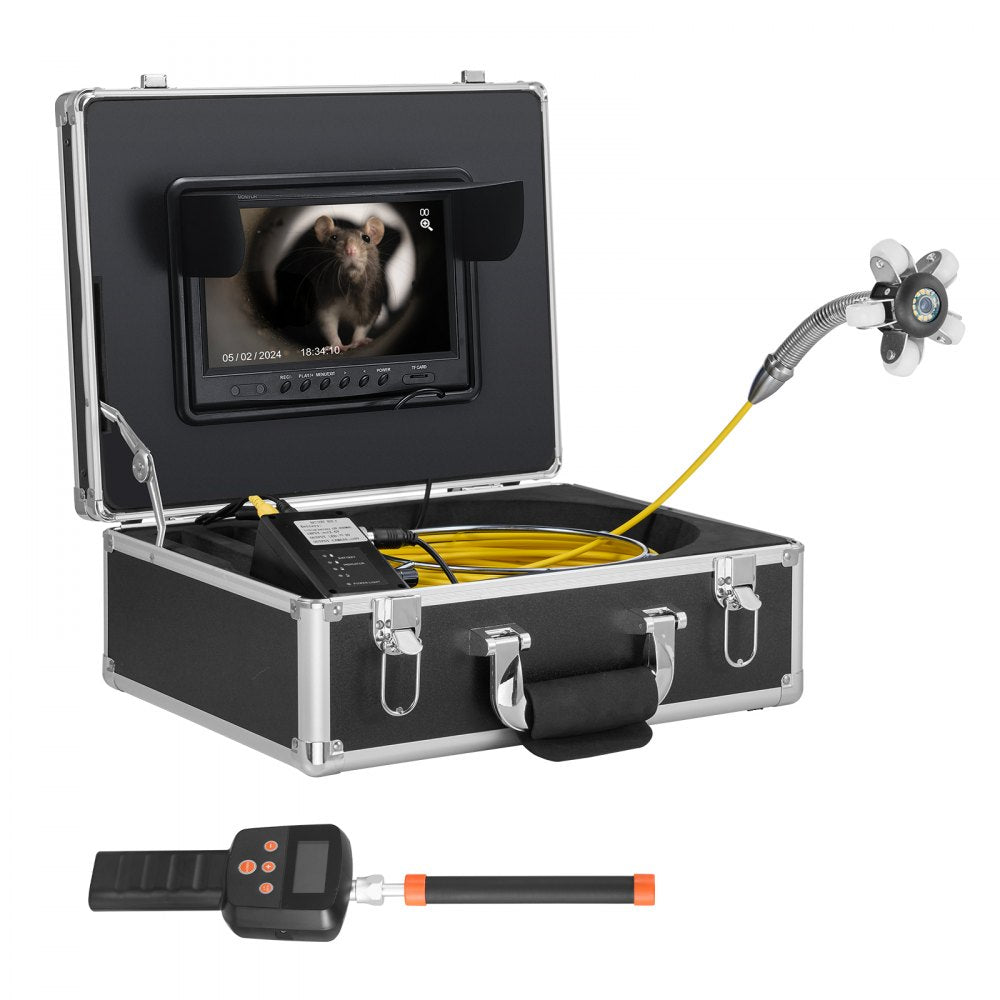WP90FTR - 165FT HD Sewer Camera with 36X Zoom & Self-Leveling Function