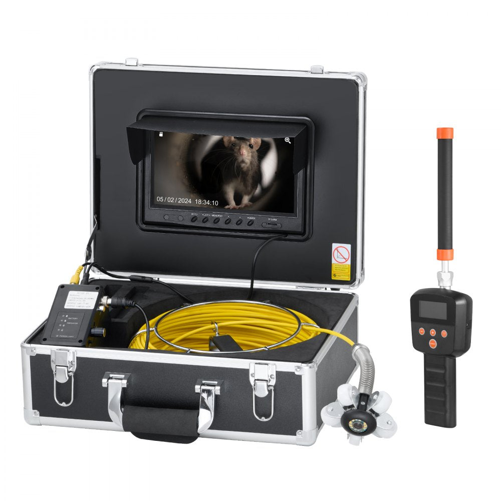WP90FTR - 165FT HD Sewer Camera with 36X Zoom & Self-Leveling Function