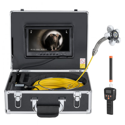 WP90FTR - 165FT HD Sewer Camera with 36X Zoom & Self-Leveling Function