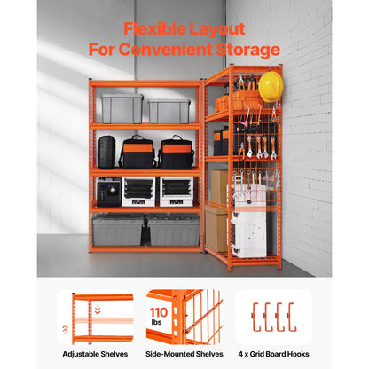 8483M37BV0 - Adjustable 5-Tier Heavy Duty Garage Shelving Unit