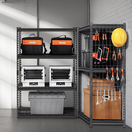 040L9EDJV0 - Adjustable Heavy-Duty 4-Tier Garage Shelving for Optimal Storage