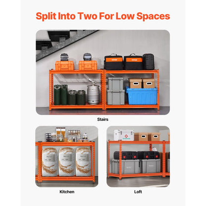 040OGMXUV0 - Heavy-Duty 4-Tier Adjustable Garage Shelving Unit