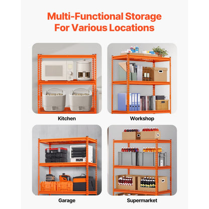 040OGMXUV0 - Heavy-Duty 4-Tier Adjustable Garage Shelving Unit