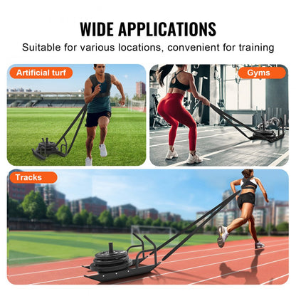 SHK-002 - Heavy-Duty 500 lb Pull Sled for Strength Training