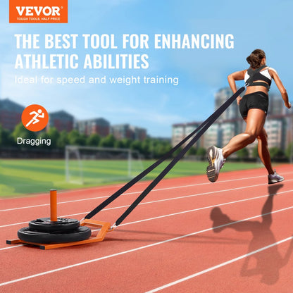 YFCM-85 - 400 lbs Weight Sled with Durable Straps for Ultimate Training