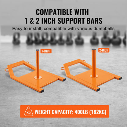 YFCM-85 - 400 lbs Weight Sled with Durable Straps for Ultimate Training
