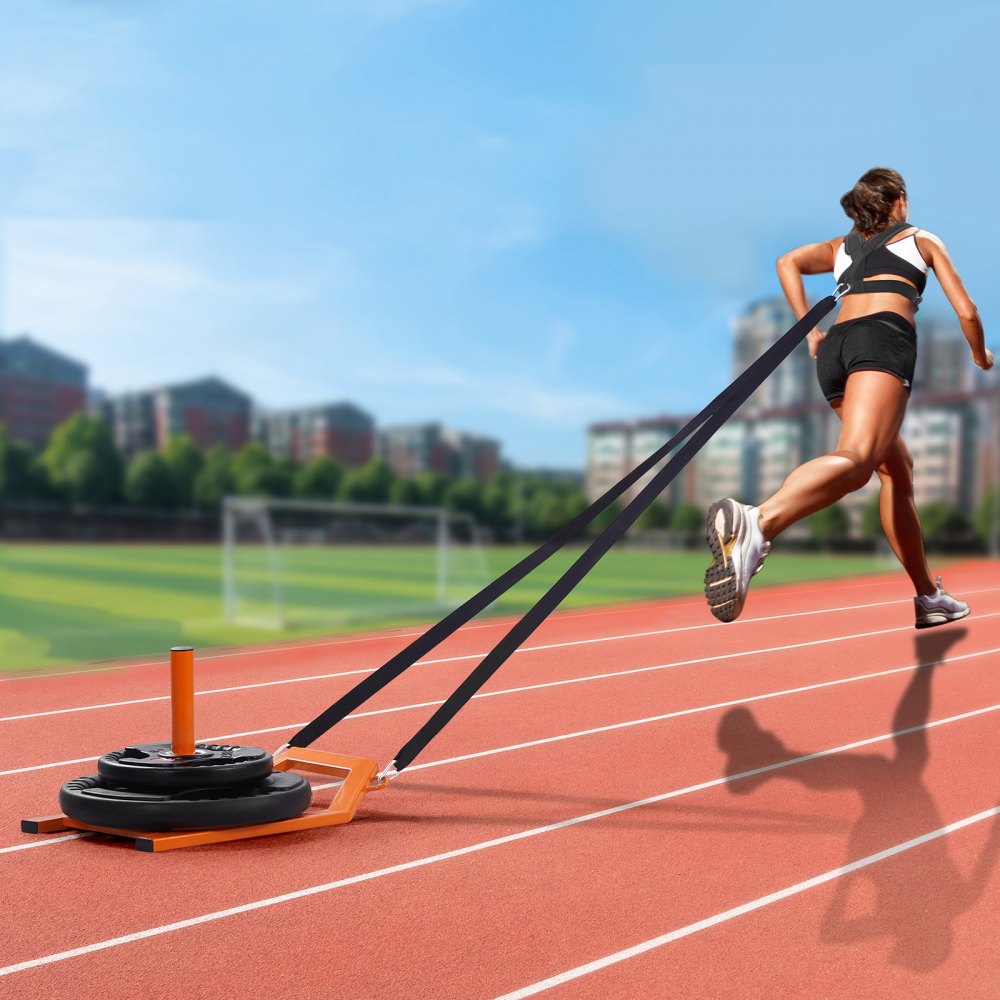 YFCM-85 - 400 lbs Weight Sled with Durable Straps for Ultimate Training