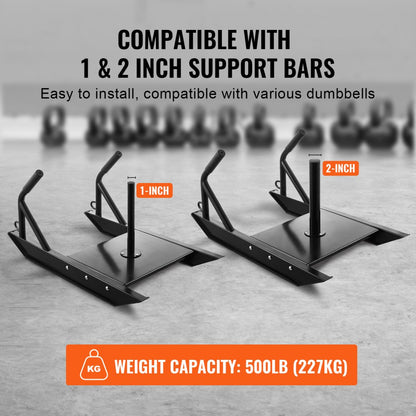 YFCM-84-B - 27.2" Steel Weight Sled for Strength Training, 500 lbs Capacity