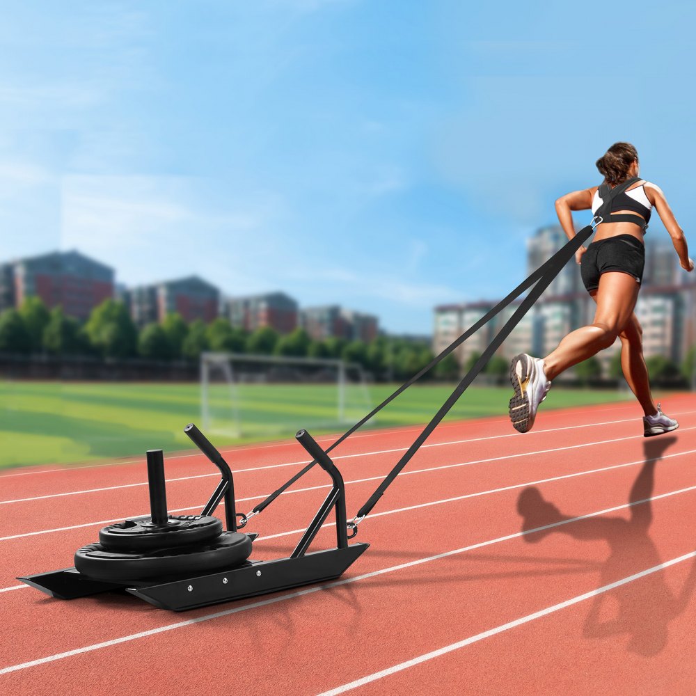 YFCM-84-B - 27.2" Steel Weight Sled for Strength Training, 500 lbs Capacity