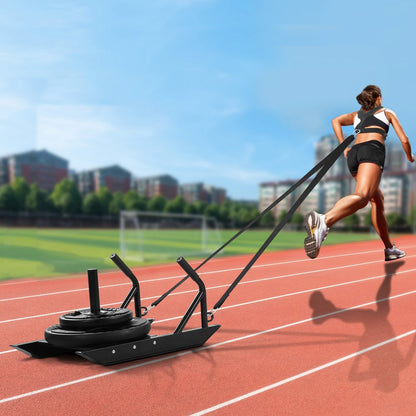 YFCM-84-B - 27.2" Steel Weight Sled for Strength Training, 500 lbs Capacity