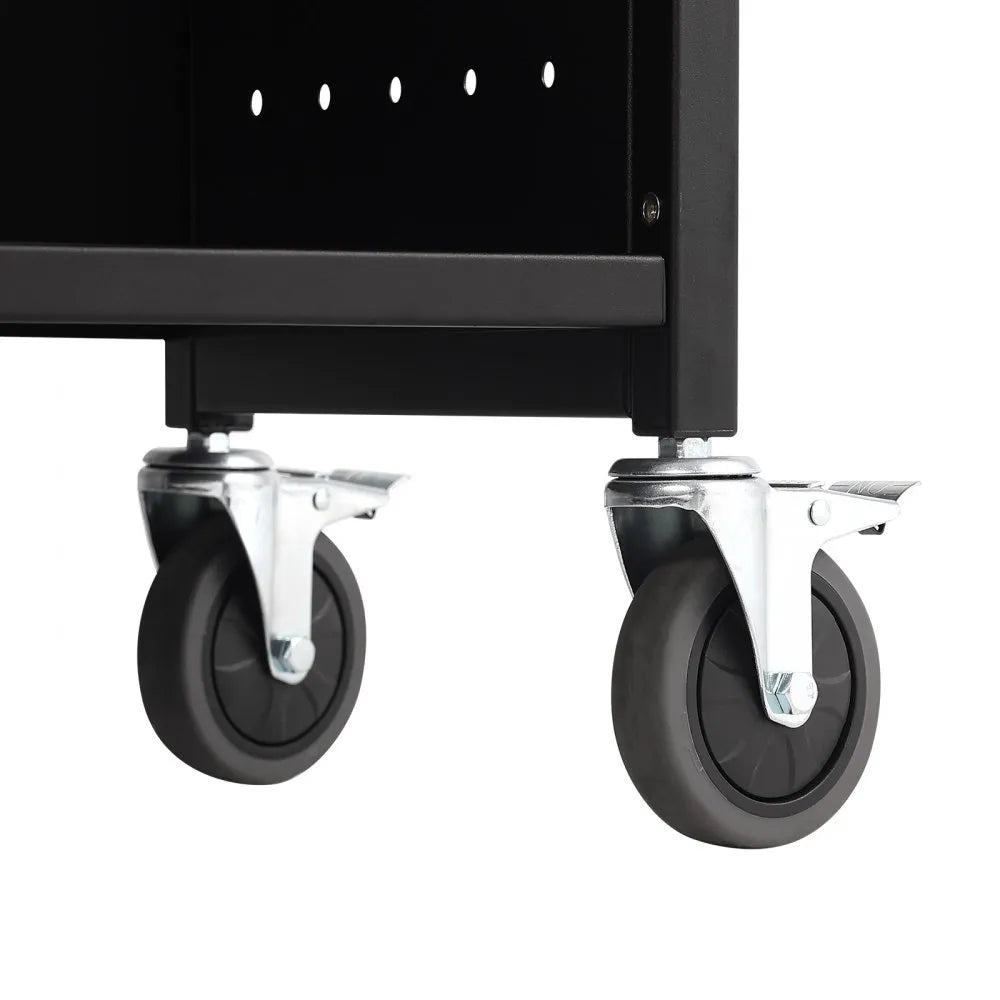 HXTC-L - Heavy-Duty Rolling Book Cart, 31.1" x 15.2" x 49.2"