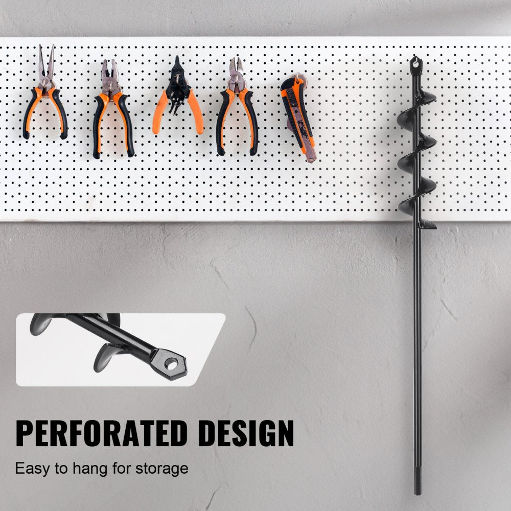 A8DS4-42BK - VEVOR 1.6"x16.5" Spiral Garden Auger Drill Bit for Planting