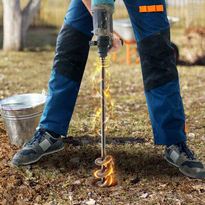 A8DS4-42BK - VEVOR 1.6"x16.5" Spiral Garden Auger Drill Bit for Planting