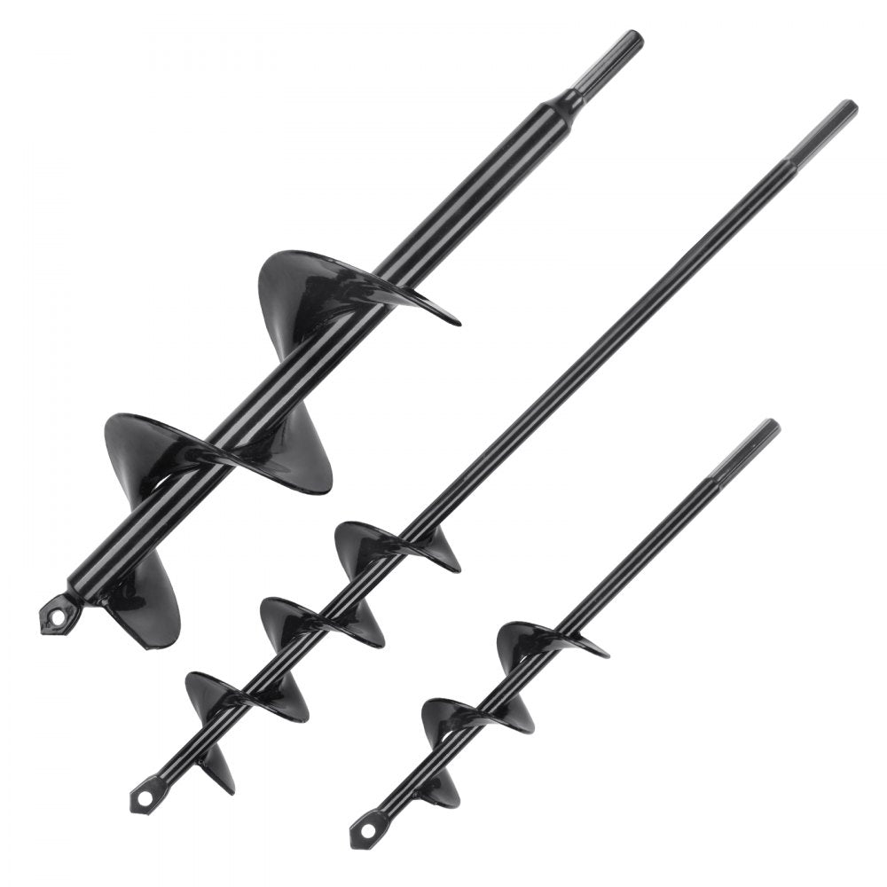 A8DS4-22BK + A8DS5-37BK + A9DS7-30BK - VEVOR Garden Auger Drill Bits Set of 3
