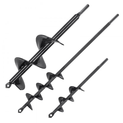 A8DS4-22BK + A8DS5-37BK + A9DS7-30BK - VEVOR Garden Auger Drill Bits Set of 3