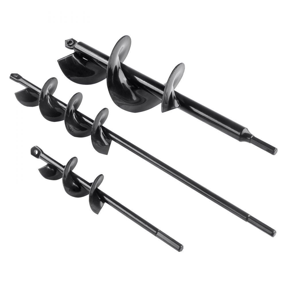 A8DS4-22BK + A8DS5-37BK + A9DS7-30BK - VEVOR Garden Auger Drill Bits Set of 3