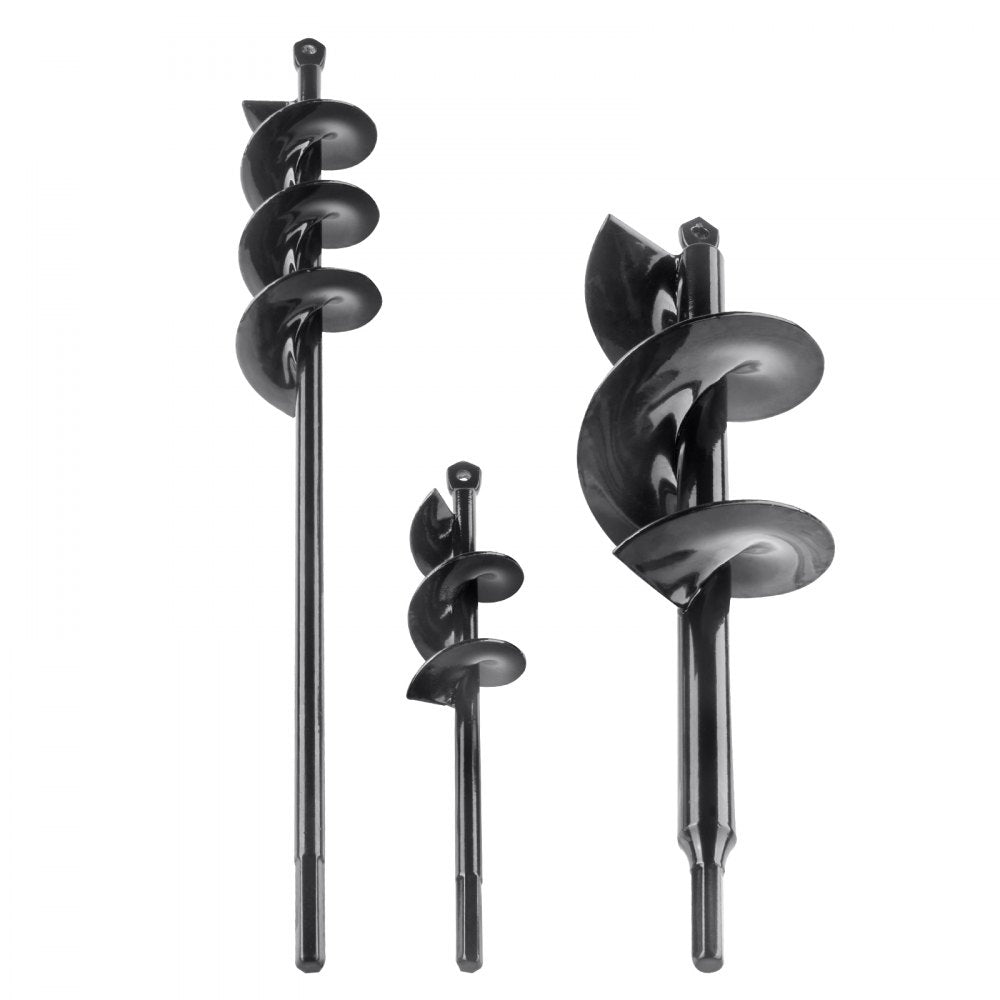 A8DS4-22BK + A8DS5-37BK + A9DS7-30BK - VEVOR Garden Auger Drill Bits Set of 3
