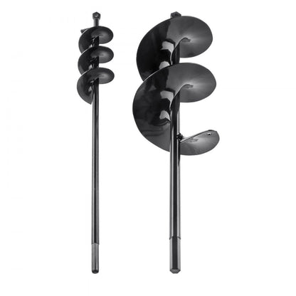 A25DY10-40BK & A8DS5-42BK - Versatile 2-16" & 4-16" Steel Garden Auger Bits