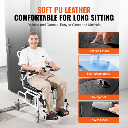 HFK-3331 - Adjustable VEVOR Shower Wheelchair for Comfort and Support