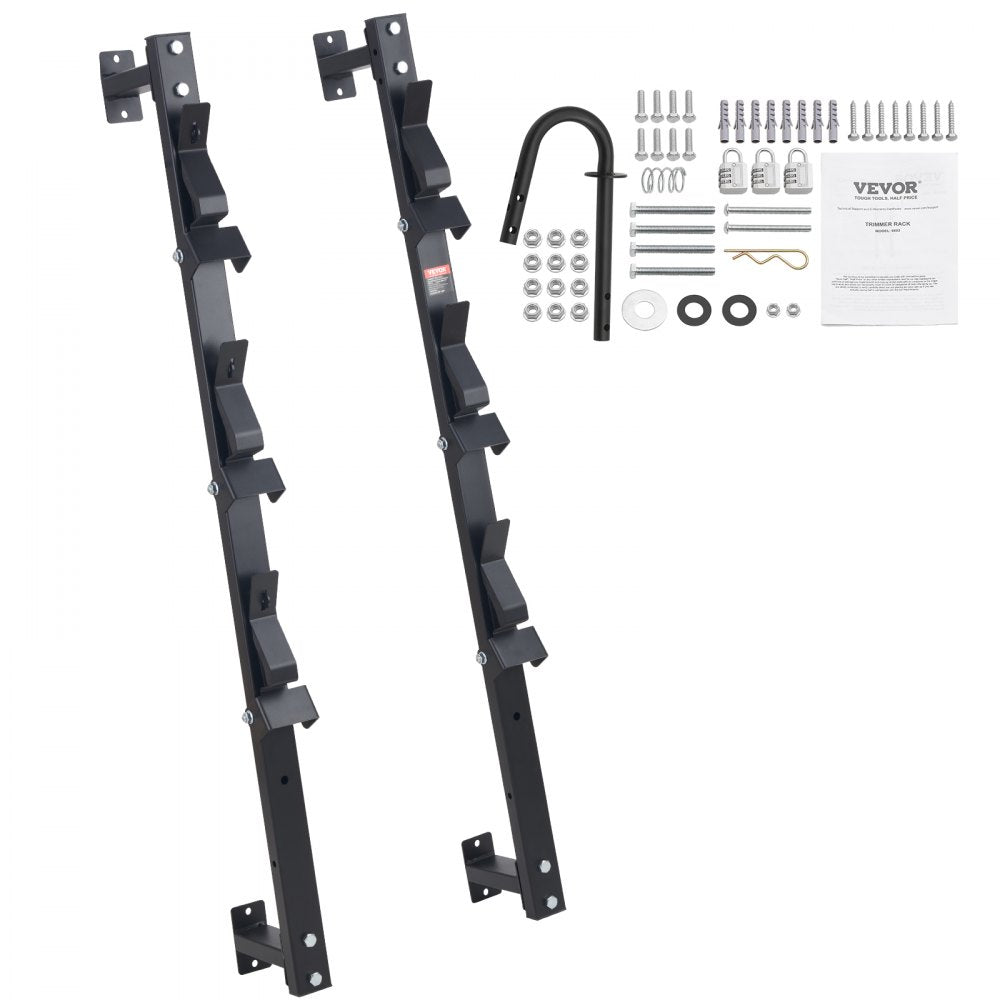 6604 - Heavy-Duty 3-Place Trimmer Rack with Secure Password Lock