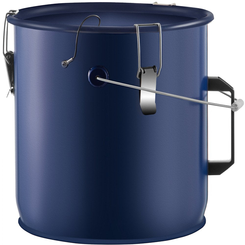 6 Gal Grease Bucket - Durable Steel Fryer Waste Container with Handles