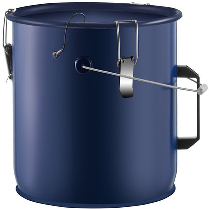 6 Gal Grease Bucket - Durable Steel Fryer Waste Container with Handles