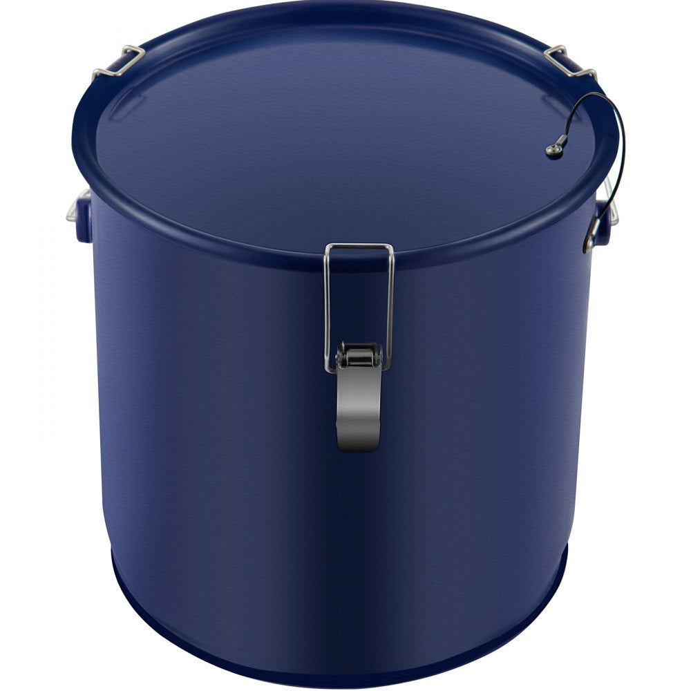 6 Gal Grease Bucket - Durable Steel Fryer Waste Container with Handles