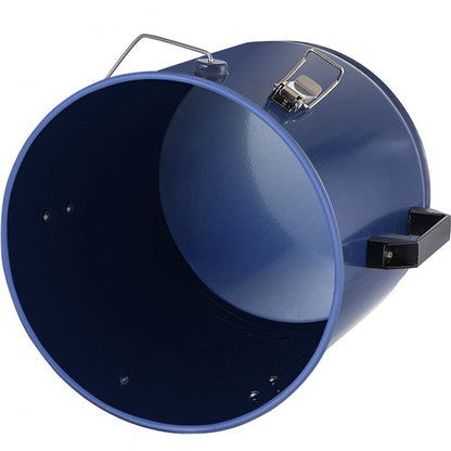 6 Gal Grease Bucket - Durable Steel Fryer Waste Container with Handles