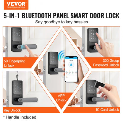 HMI-2005 - Keyless Smart Door Knob with Fingerprint Access