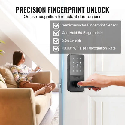 HMI-2005 - Keyless Smart Door Knob with Fingerprint Access