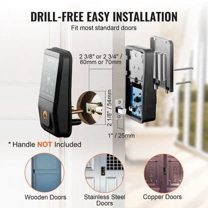 TSL-Y - VEVOR Smart Lock with App Control & Fingerprint Access