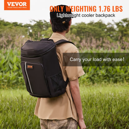 HT2342 - 20L Waterproof Backpack Cooler for 28 Cans, Insulated & Lightweight