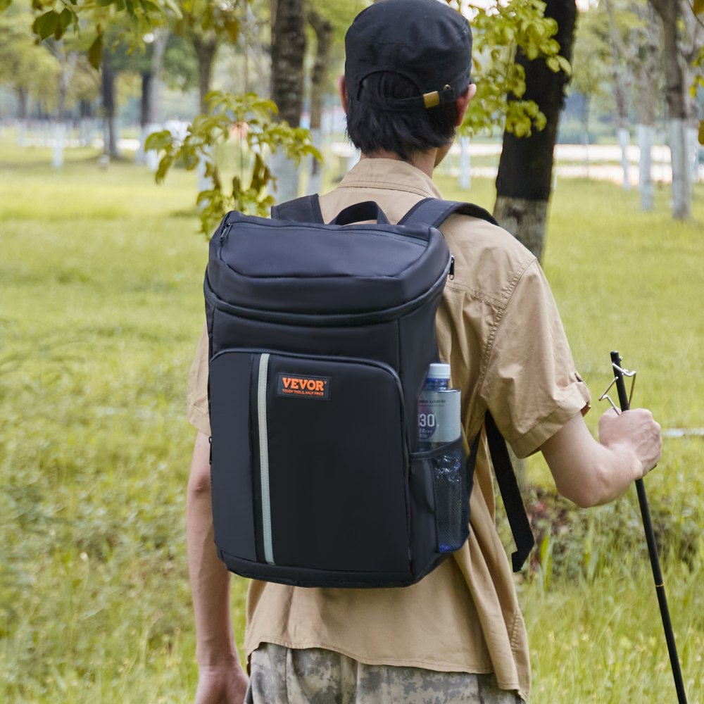 HT2342 - 20L Waterproof Backpack Cooler for 28 Cans, Insulated & Lightweight