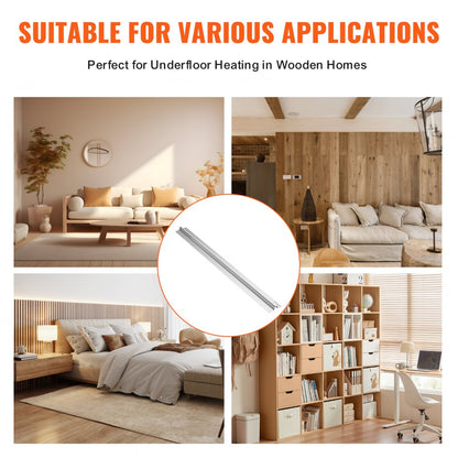 SS4-200 - 4ft Aluminum Heat Transfer Plates for Radiant Floor Heating