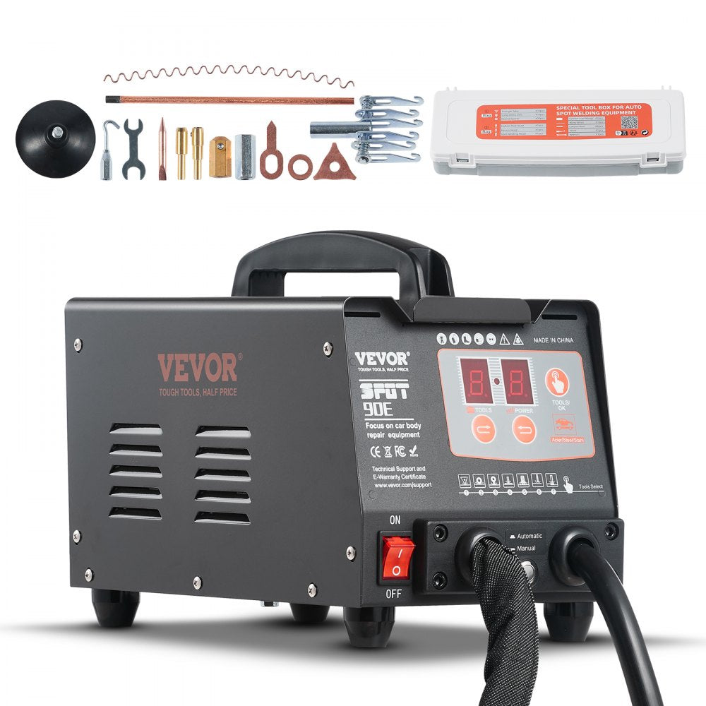 90E - VEVOR 220V Dent Repair Welder Kit with 7 Modes