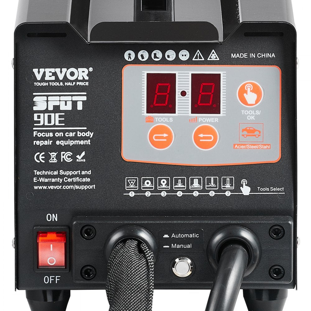 90E - VEVOR 220V Dent Repair Welder Kit with 7 Modes