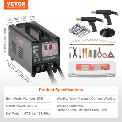 90E - VEVOR Dual Welding Spot Welder Kit for Effortless Dent Repair