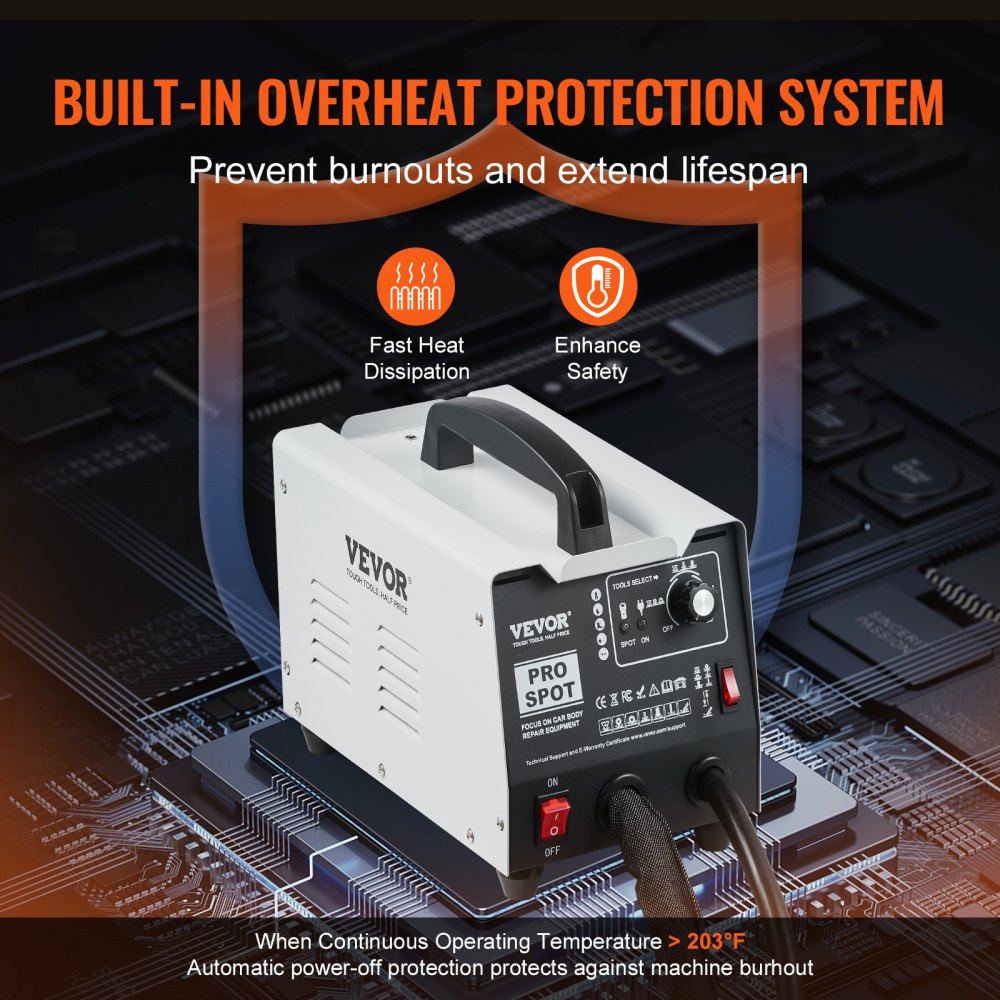 PRO - VEVOR 7-Mode Dent Puller with Insulation & Toolbox