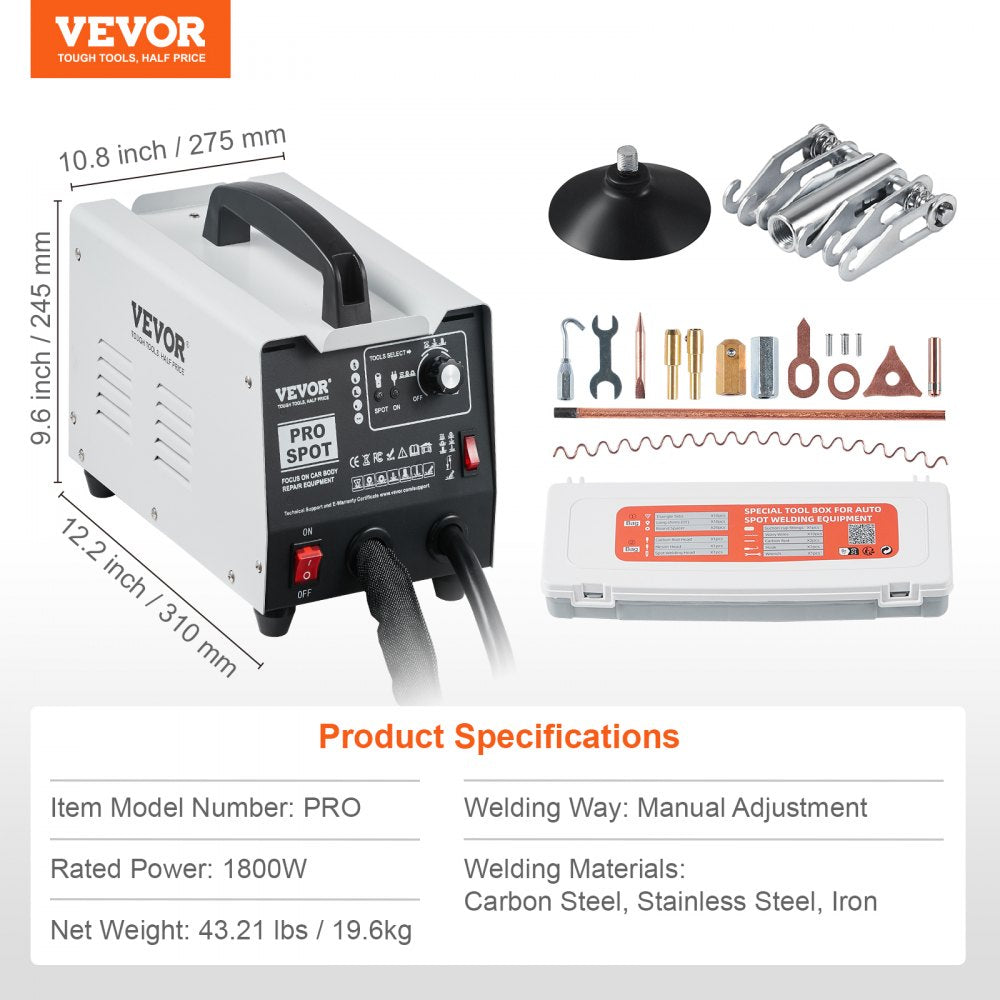 PRO - VEVOR 7-Mode Dent Puller with Insulation & Toolbox